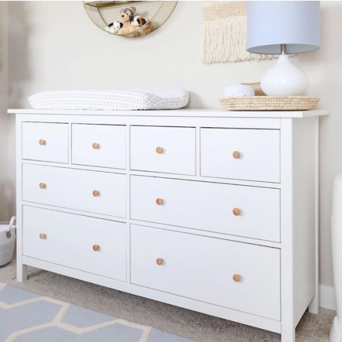 HEMNES 8-drawer dresser, white stain, 63x373/4 - IKEA US