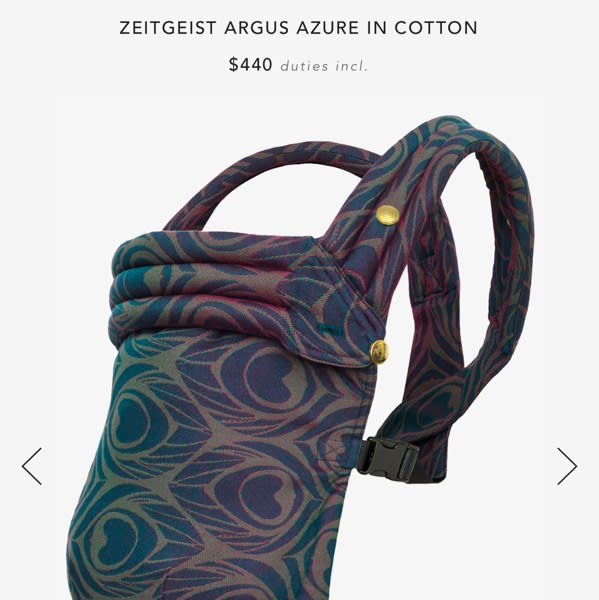 Argus Azure | Zeitgeist Baby Carrier | SHOP ARTIPOPPE