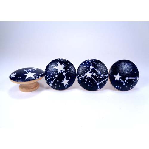 Glow in the Dark Star Drawer Knobs: Space Nursery Decor