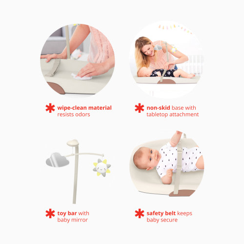 Nursery Style Wipe-Clean Changing Pad - Oat
