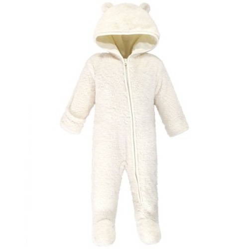 Hudson Baby Faux Shearling Bunting 1pk, Cream Bear, 6-9 Months