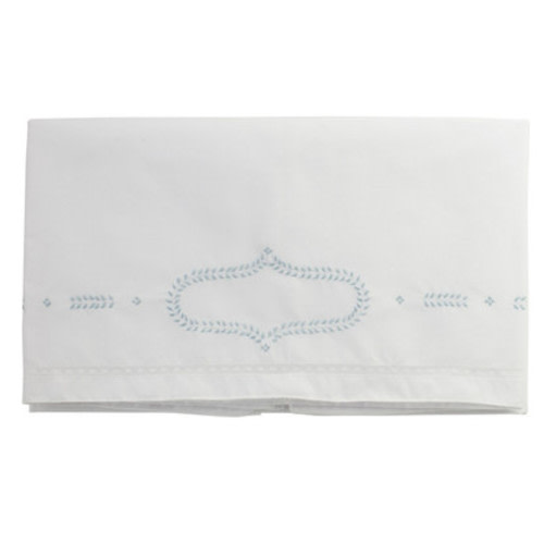Boys Blue Leaf Receiving Blanket I Feltman Brothers