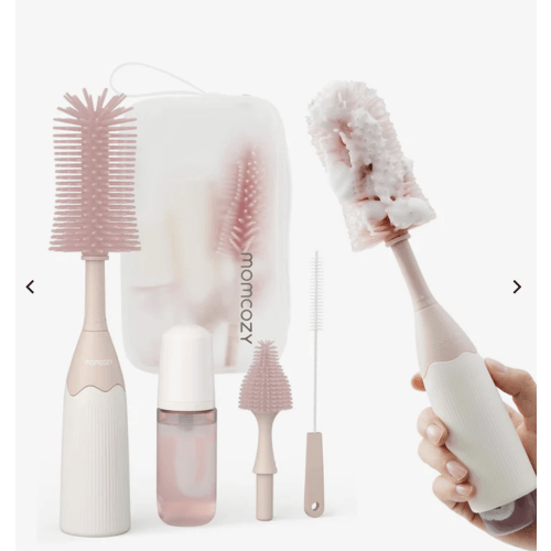 Momcozy Innovative Push-Press Design Bottle Brush Kit