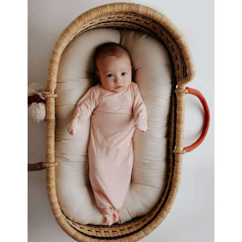 Heavenly Pink Knotted Gown & Bow Set