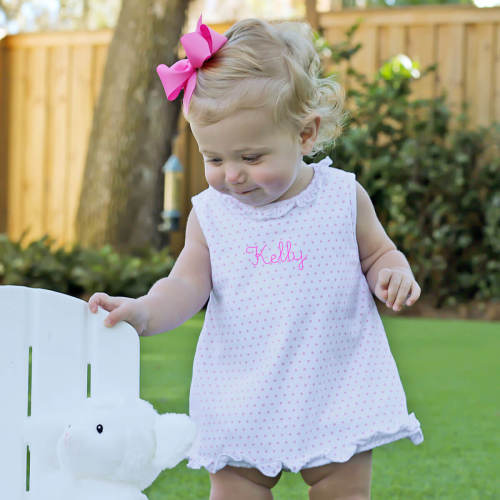 Pink Polka Dot Skirt Bubble