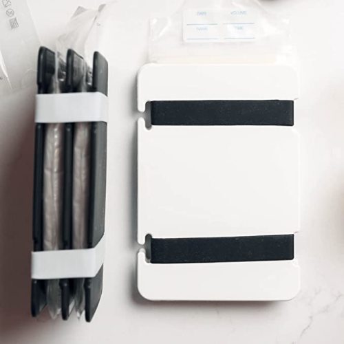 Original Freeze IT Flat by MAMMaway: Organizer for Freeze Flat Storage of Breast Milk Bags. Reduce Leaks and Double Freezer Space. (White Single by MAMMaway)
