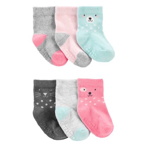 Baby 6-Pack Crew Socks - Carter's | Carter's
