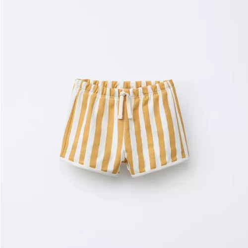 STRIPED BERMUDA SHORTS - Ecru | ZARA United States