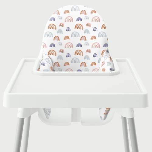 Highchair Cushion Cover - Earthtone Rainbows – Yeah Baby Goods