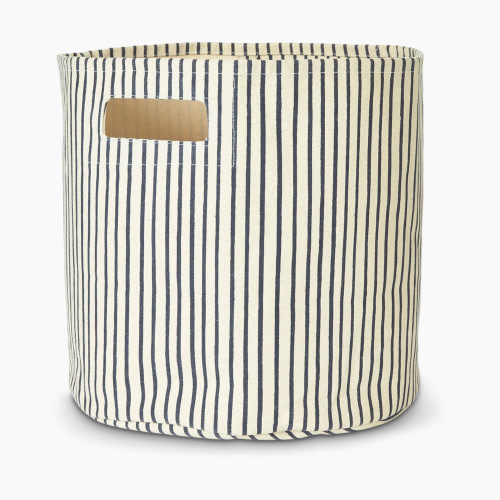 Pehr Stripes Away Printed Bin - Ink Blue
