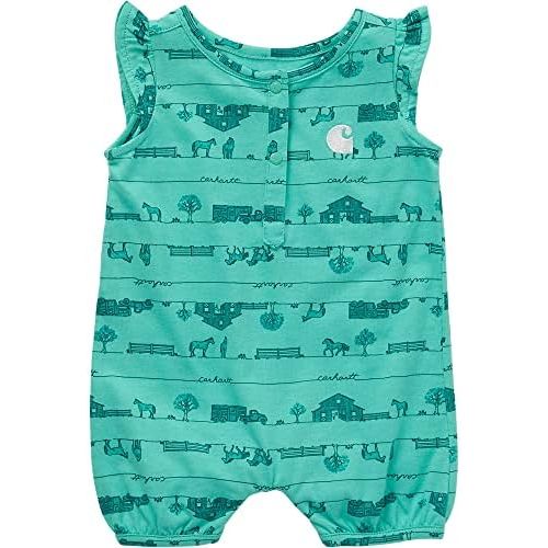 Carhartt baby-girls Sleeveless Stripe Romper