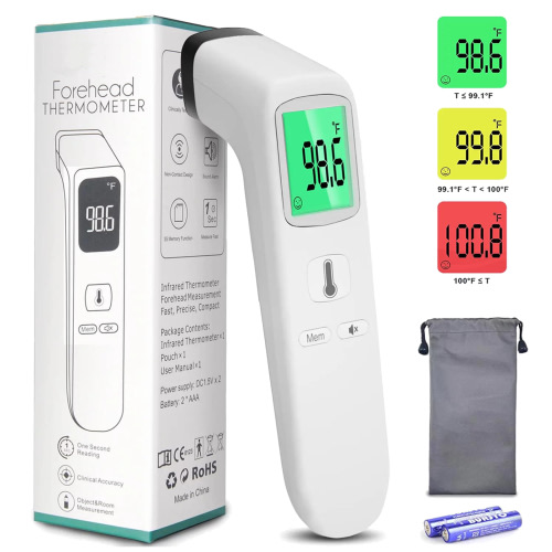 Baby Touchless Forehead Thermometer for Fever, No Contact Infrared Digital Thermometer for Adults and Kids, Contactless Smart Temperature Gun