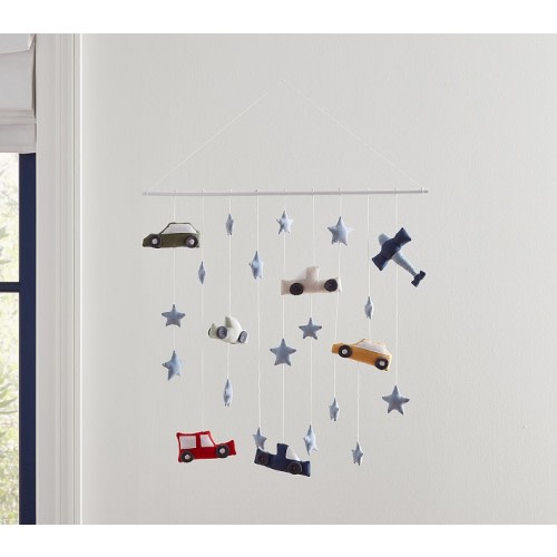 Linen Vehicles Wall Hanging