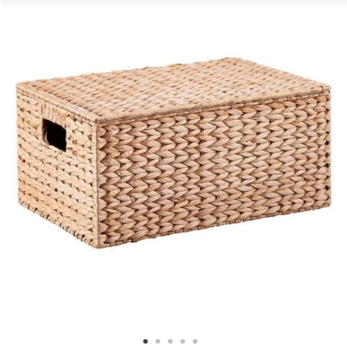 The Container Store Artisan Rush Hinged-Lid Box | The Container Store