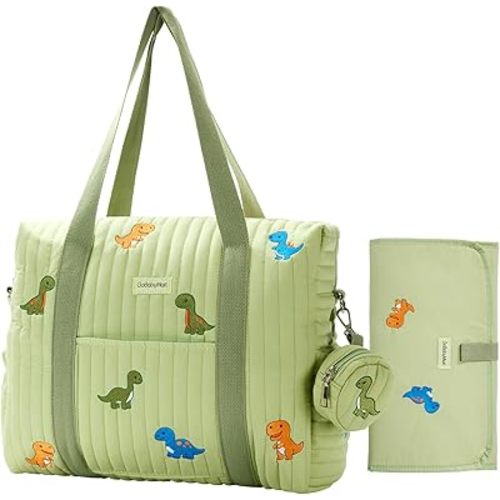 3pc Diaper Bag Tote Set, Hospital Bag for Labor & Delivery, Maternity Travel Bag with Changing Pad & Pacifier Case