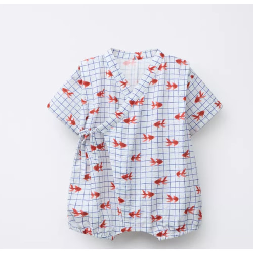 1-9 MONTHS/ GOLDEN FISH PRINTED KIMONO JUMPSUIT - Ecru | ZARA United States