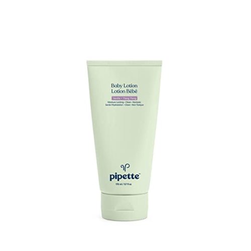 Pipette Baby Lotion - New & Improved Formula, Hydration & Natural Moisture of Baby's Delicate Skin, Renewable Plant-Derived Squalane, Vanilla + Ylang Ylang Aroma, 5.7 fl oz