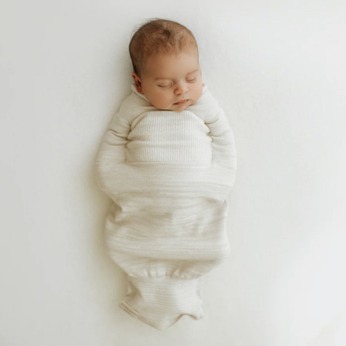 Bamboo Blend Beige Swaddle Sleep Sack – Swaddelini