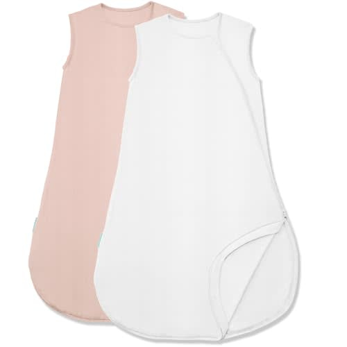 PurComfy Supersoft Sleep Sack 0.5 TOG, Premium Bamboo Viscose Sleeping Bag Thin Baby Wearable Blanket 2-Way Zipper Sleep Sack