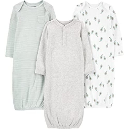 Simple Joys by Carter's Baby 3-Pack Neutral Cotton Sleeper Gown