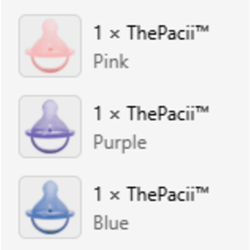 The Pacii 3 pack