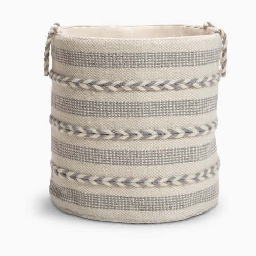 Delta Children Handwoven Storage Basket - Braided Grey