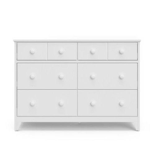 Storkcraft Moss 6-Drawer Double Dresser  - White
