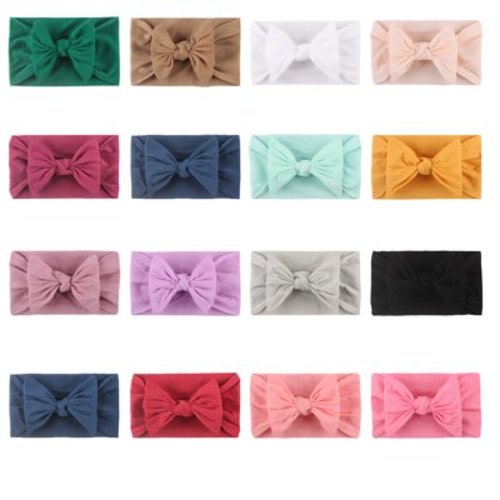 Hamky Hair Accessories,Hair Bows,16PCS Headband Hair Band Girls Baby Bow Kids Accessories Headwears Solid Headband,Hair Tools,Headbands Multicolor