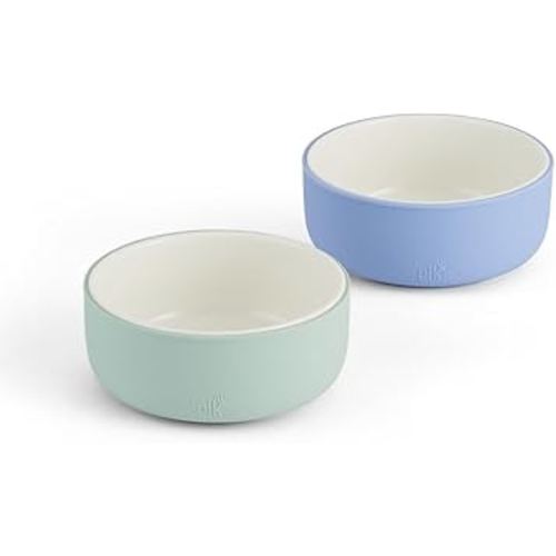 Elk and Friends Kids Porcelain Bowls with Silicone Sleeve | Kids/Toddler/Baby Feeding | Microwave & Dishwasher Safe | Non slip | Cereal/Soup/Snack Dishes & Dinnerware