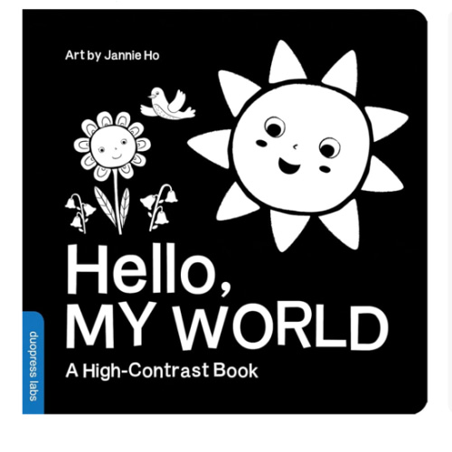 Hello, My World: A High-Contrast Board Book for Babies, Perfect for a Shower Gift