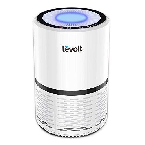 LEVOIT Air Purifiers for Home, AHAM VERIFIDE, High-Efficiency Filter for Smoke, Dust, Pollen, and Odors in Bedroom, Office, or Nursery, Optional Night Light, Quiet Operation, LV-H132, White
