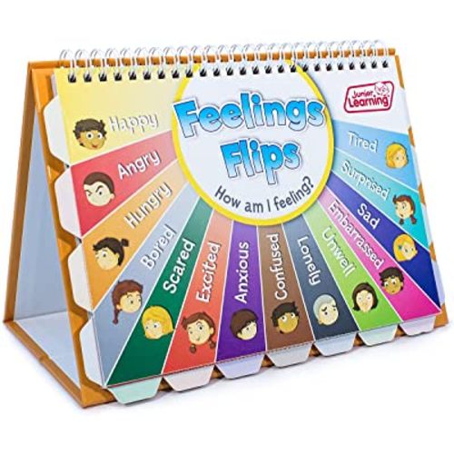 Junior Learning FLIP Chart Feelings 0.6 H x 9.6 L x 9.4 W