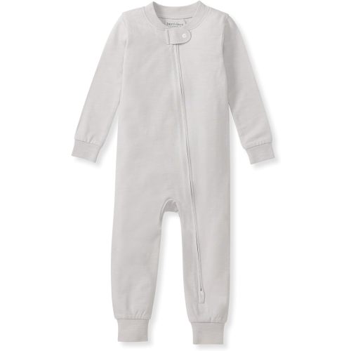 Burt's Bees Baby Unisex Baby Honeysoft Pajamas, Footless One-piece Zip-up Pj, Soft Organic Cotton & Lyocell Blend