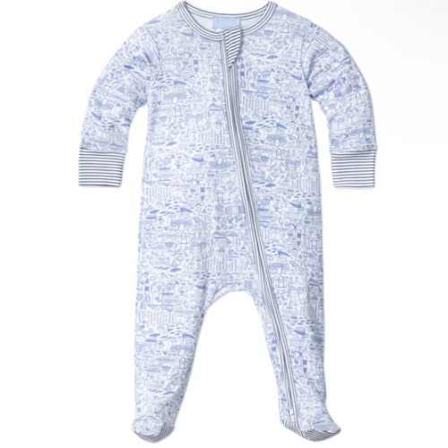 Nantucket Zip Baby Onesie | Joy Street Kids