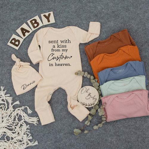 Sent With A Kiss From My great grandma in heaven Baby bodysuit and hat set, Baby Bodysuit, Newborn Baby outfit, Baby Shower Gift, Bodysuit