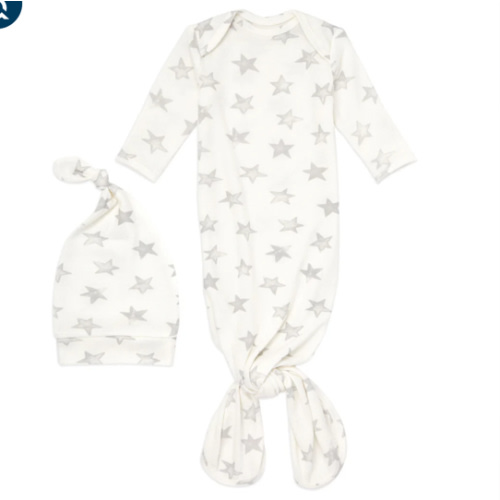 aden + anais star newborn gown + hat set