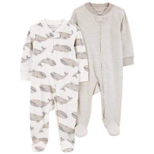Baby 2-Pack 2-Way Zip Sleep & Play Pajamas - Carter's | Carter's
