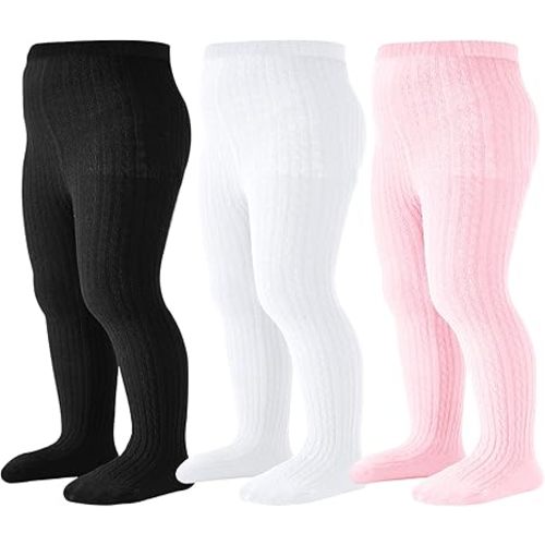 Baby Tights Toddler Cable Knit Tights Cotton Warm Leggings Pantyhose Soft Stockings