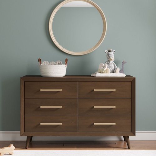Cranbrook 6 Drawer Dresser, Toasted Chestnut | Nursery Dressers | Child Craft