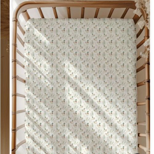 Mallard Ducks- Bamboo Crib Sheet