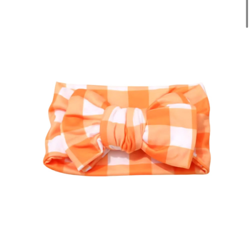 Orange and White Gingham Headband – Little Josie's