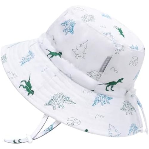 UPF 50+ Baby Sun hat Baby Bucket hat with Strings Summer Sun Protection Infant Sun hat for Kids
