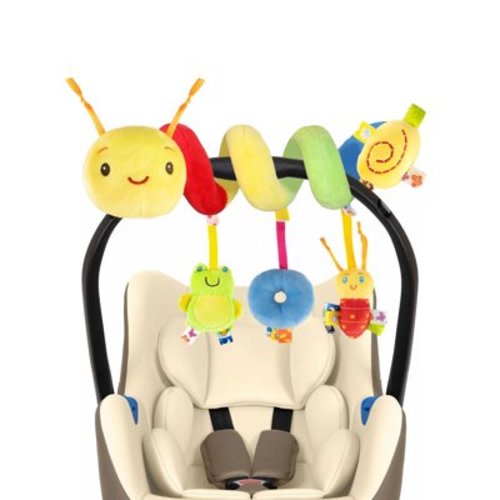 2Pack Baby Car Seat Toy,Spiral Car Seat Toy Babies Infant Toys for Car Seat,Hanging Baby Stroller Toy Girl Toys Car Seat Toys Mobile Toy for Kids