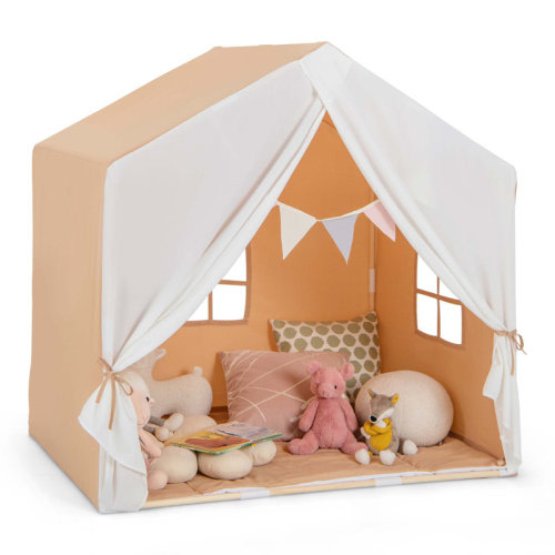 Costway 52'' W x 36'' D Indoor / Outdoor Polyester Pop-Up Play Tent & Reviews | Wayfair