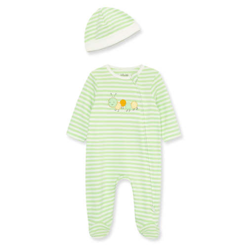 Caterpillar 2-Way-Zip Footie & Hat