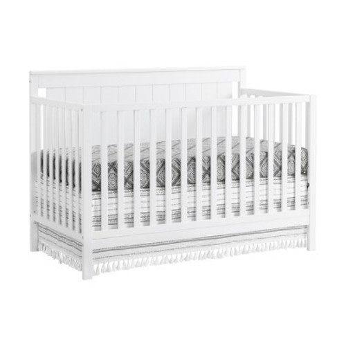 Oxford Baby Lazio 4-in-1 Convertible Crib - Snow White
