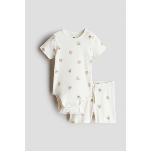 2-PIECE RIBBED COTTON SET