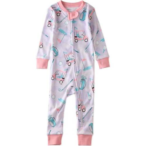 Shawn Snug Fit Footless Sleeper, Little Golfer Purple - butterblu | Maisonette