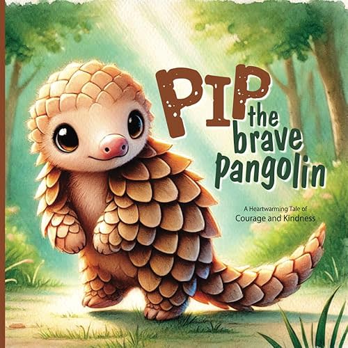 Pip the Brave Pangolin: A Heartwarming Children's Story Book About Bravery, Friendship, and Embracing Differences: An Inspiring Picture Book for Kids ... About Courage, Kindness, and Self-Confidence Paperback – Large Print, March 7, 2025