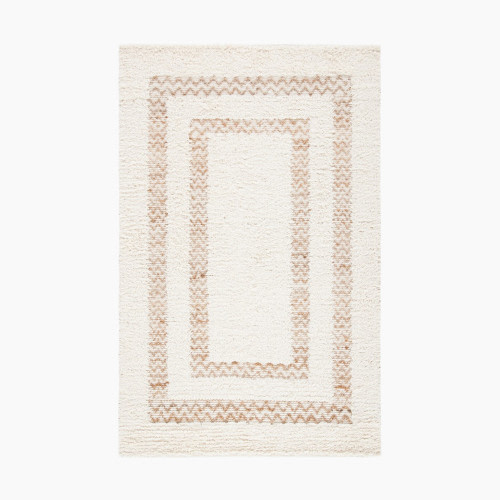 Safavieh Natura Bordered Area Rug - Ivory/Natural, 5' X 8'